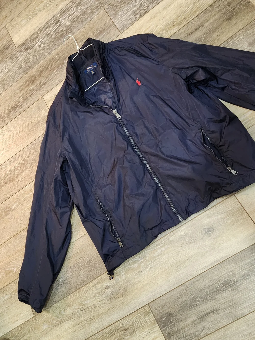 Polo by Ralph Lauren Navy Windbreaker with Red Pony Logo